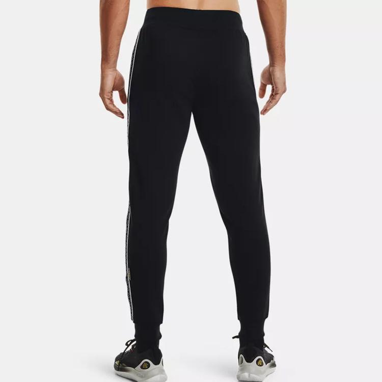 Under Armour Casual Solid Joggers Men Bottoms Black 1366627-001