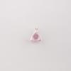 Morganite Gemstone 925 Sterling Silver Jewelry Triangle Shape Pendant 0.58" CZP-15-11