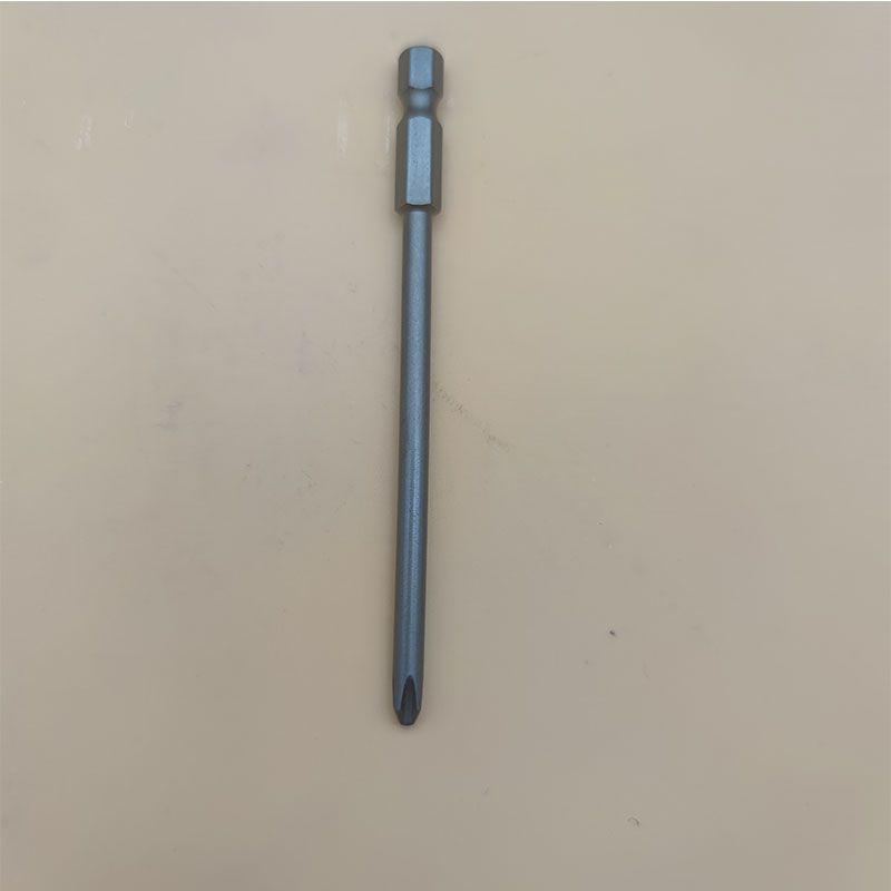 Strong Magnetic S2 Alloy Steel Phillips Screwdriver Bit, 1/4" Single-Head, Extended for Electric/Air Screwdrivers, Model PH012