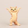 Cute Cats Pen Holder Funny Cat Doll Ornaments Plastic Crafts Earphone Support Room Office Desk Home Decoration Accessories