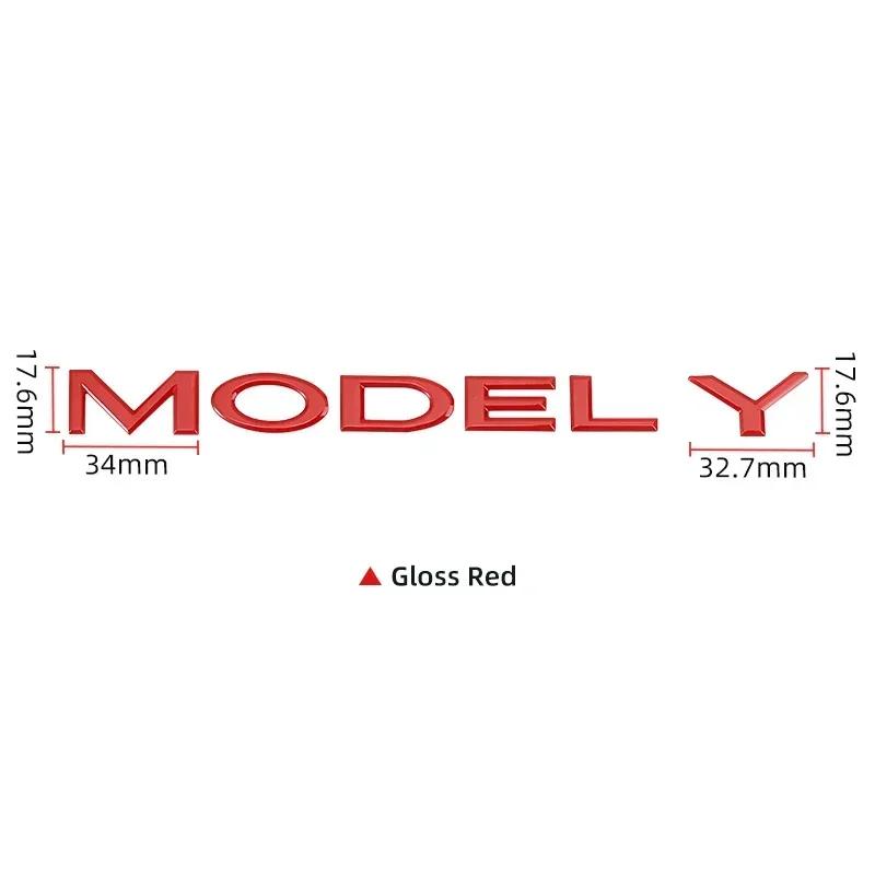 Autoaufkleber Tesla 3D ABS Logo Emblem Buchstaben Auto Kofferraumplakette Hintere Buchstabenbeschriftung Galvanisiert Für Tesla MODEL 3 Y Zubehör