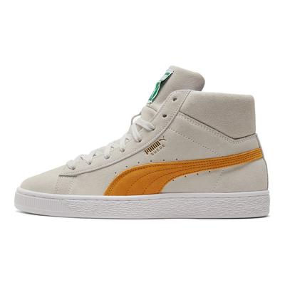 Suede Mid 21 White Mineral Yellow Unisex Sneakers Cream 380205-08