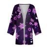 Women's Casual Fashion Christmas Print Lightweight Medium Length Jacket Cardigan
