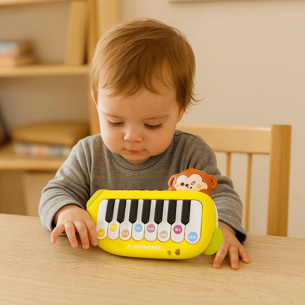 Simulation Pocket Piano Keyboard Toy Lights Sounds Electronic Keyboard Piano  Children Preschool