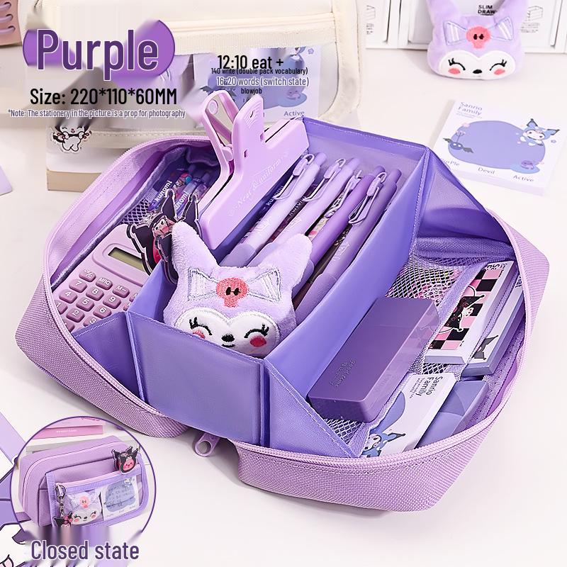 

Jijiikawaii Volcano Pencil Case: Trendy Stationery Box for Primary School Students - Simple Children s Pencil Bag Set