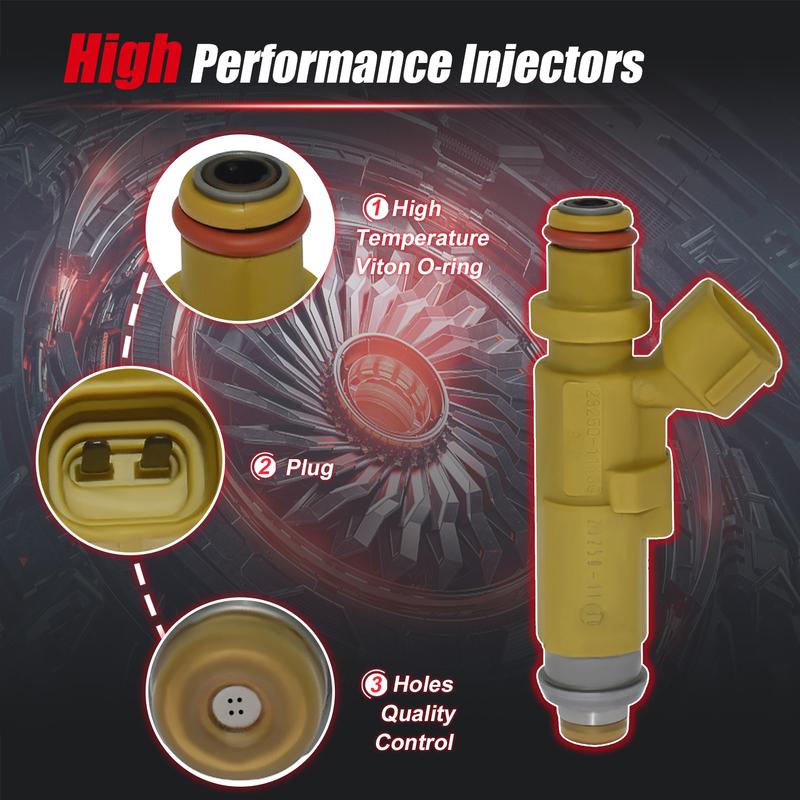 4pcs Fuel Injector 23250-11130 For Toyota Corolla 4EFE Corsa Raum Caldina 5EFE 1.5 23209-11130 2325011130 2320911130