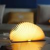 USB-Powered Walnut Book Light with Stepless Dimming and Eye Protection for Bedroom
