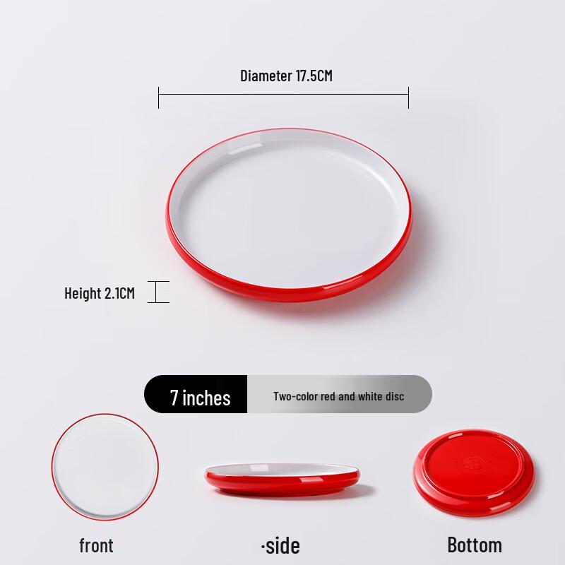 Nordic Style Melamine Round Dinner Plate