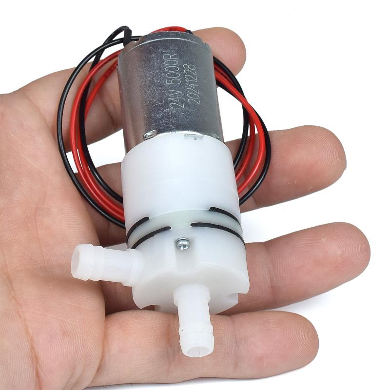 DC 12V-24V Mini 370 Motor Water Pump Large Flow Stable Performance for DIY Aquarium Dispenser Small Irrigation