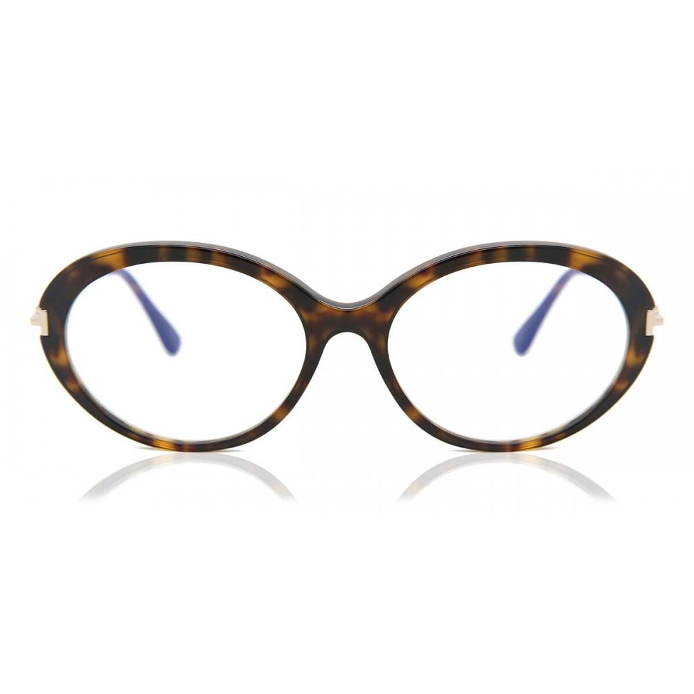 

Tom Ford Ft5675 B Blue Light Block 052 Women Eyeglasses Dark Tortoise/54-17-135