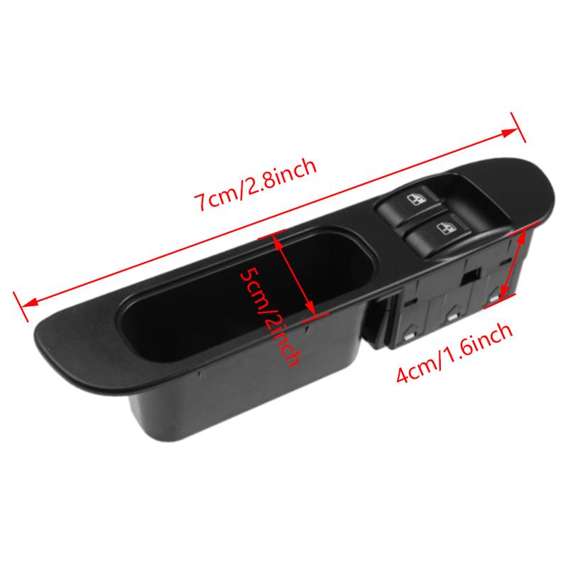 1Pcs Car Window Lifter Switch For Kia K2500 / K2700 / K2700II / K3000 / K3000II 0K63A-66350 8P 12V DC Black Car Accessories