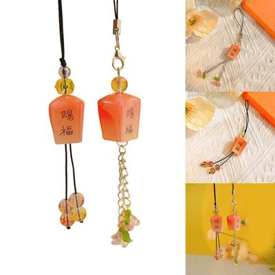 Laternenperlen-Anhänger Handy-Charm Hängeseil Niedliche Handykette Riemen Taschenanhänger Lanyard Schlüsselanhänger Zubehör