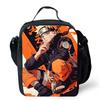 Cartoon NARUTO Insulated Cooler Lunch Bag Cute Portable Lightweight Picnic Bag for Boys & Girls Age 5-10 Kids Daily Food Bag