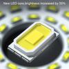 LED Solar Warm Light USB Rechargeable Floodlight Body Sensor Light Outdoor Wall Lamp House Garage Waterproof