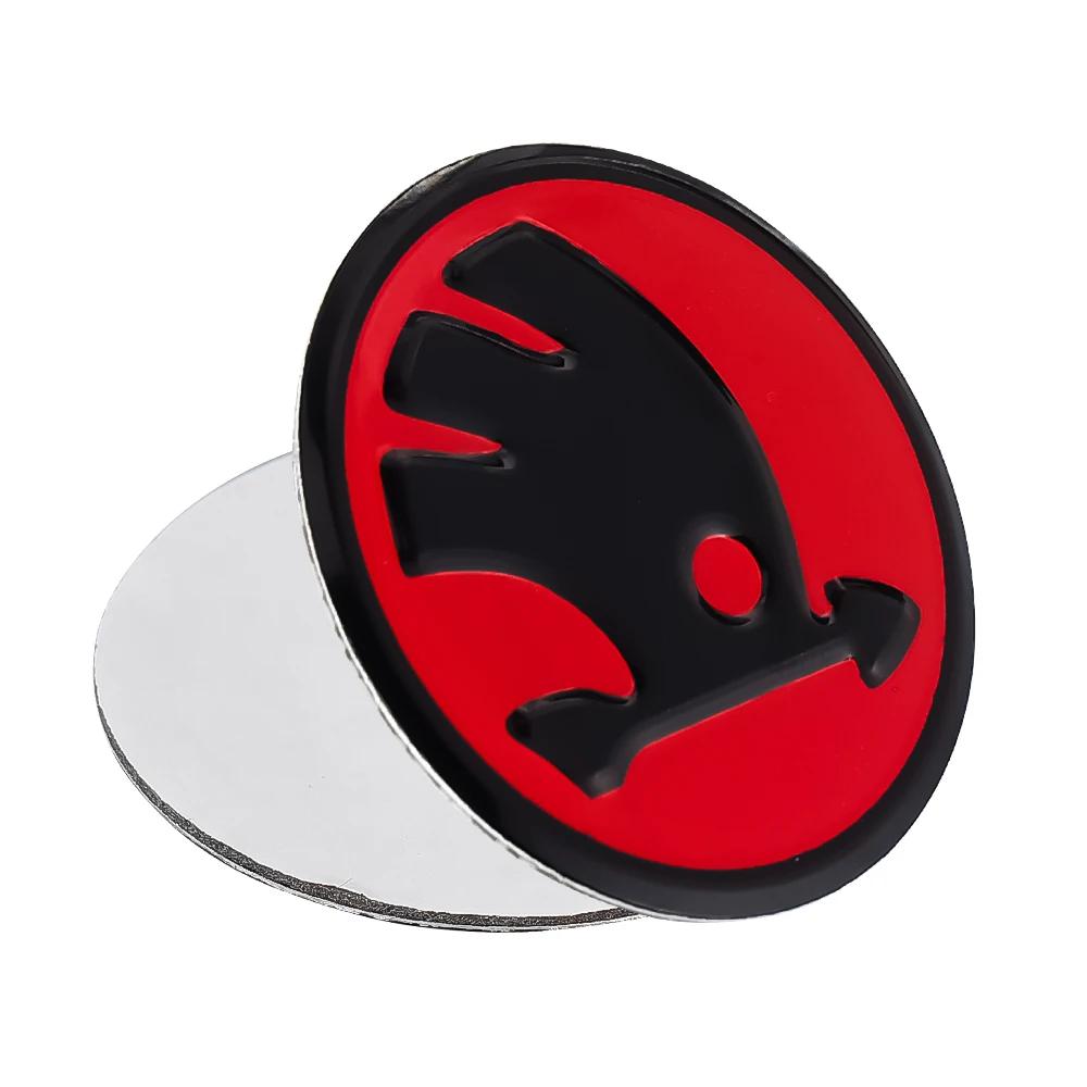 Επίσημα Εμβλήματα Τιμονιού Αυτοκινήτου από Κράμα Αλουμινίου 43/44mm για Skoda Rapid Spaceback Superb Octavia Rapid Fabia Αξεσουάρ Εσωτερικού Αυτοκινήτου