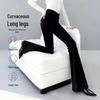 ESE-Y Women's High-Waist Micro Flare Commuter Pants