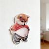 Pressure Relieving 3D Adhesive Dog Sticker Shiba Inu Design Suitable for Preventing Car Door Collisions Home Decoration