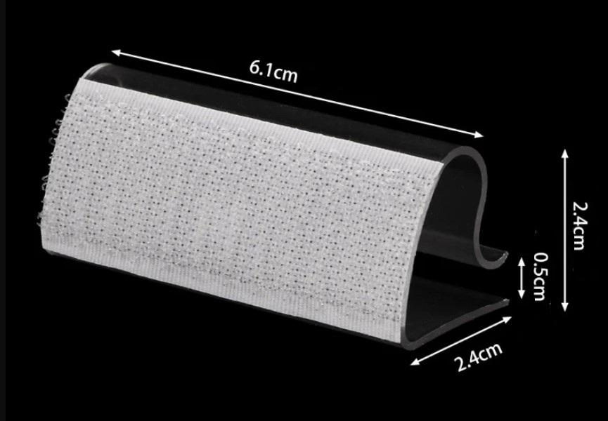 Clip For Skirting Valves Velcro Fastening Assembly