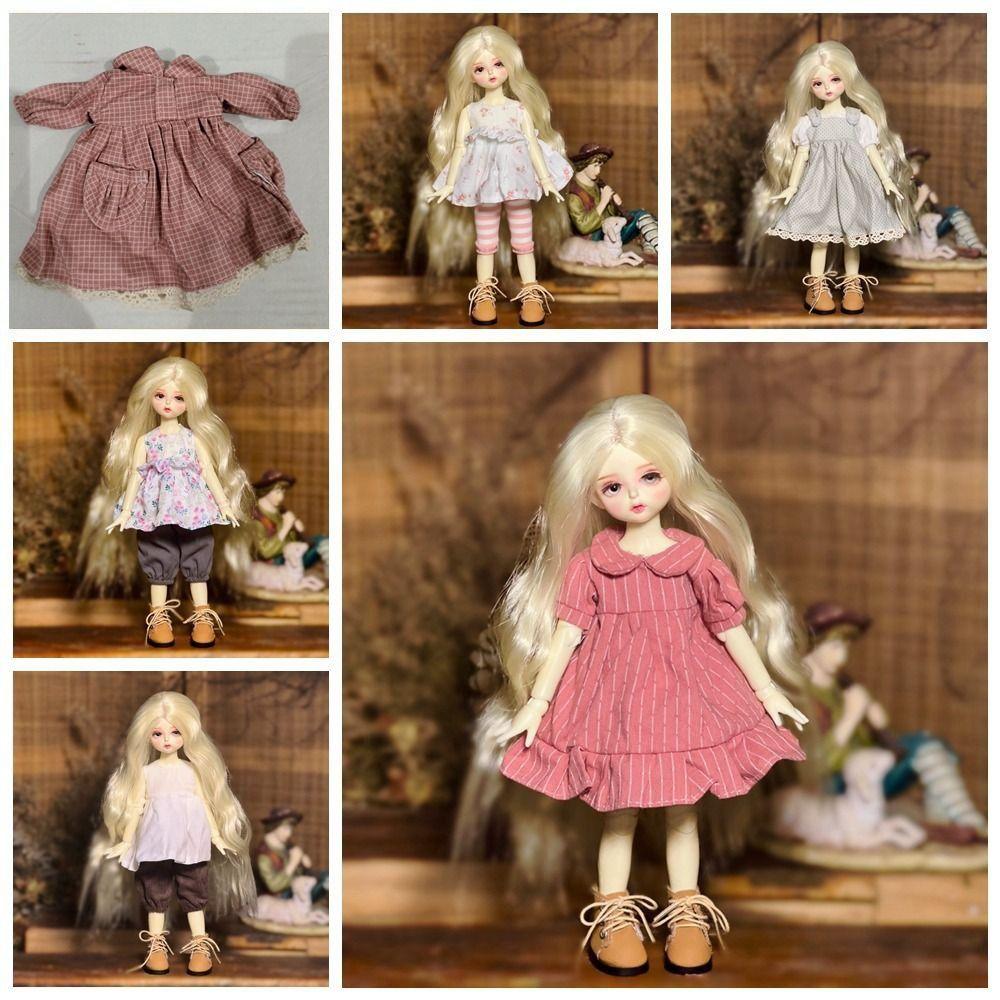 Toy Clothes Simulated Eye Hinge Doll Dress Toy Outfit Removable Joints Doll  Doll Accessories