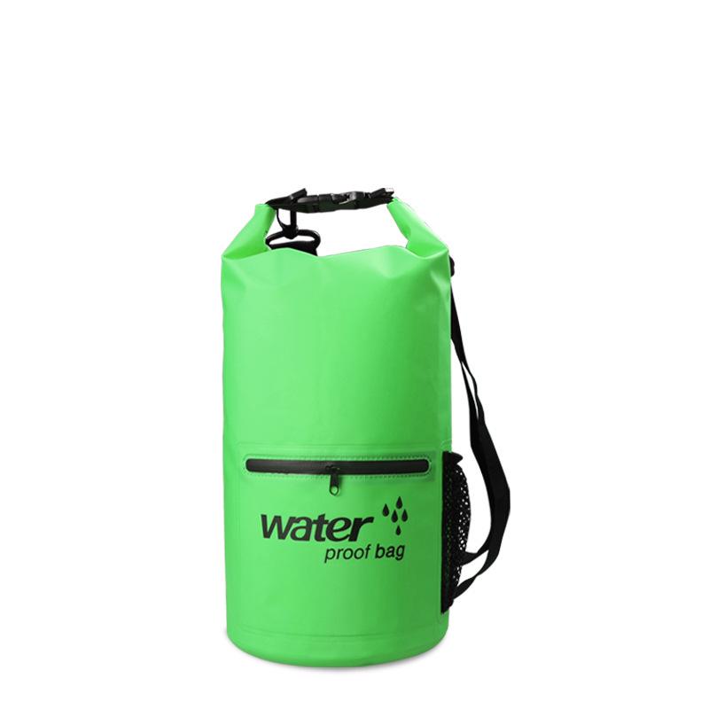 Waterproof PVC Rafting and Beach Zipper Pocket Bag
