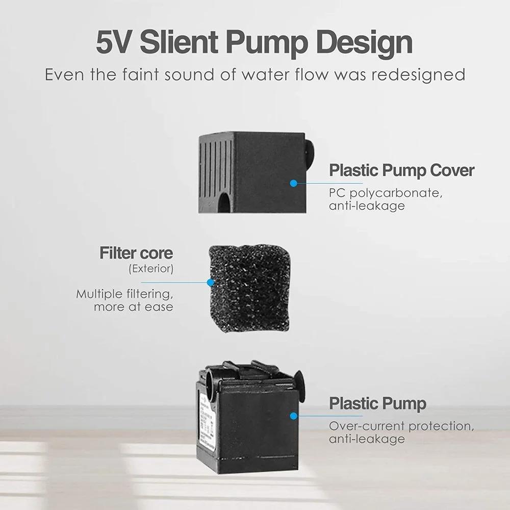 1,5L Elektrischer Keramik-Trinkbrunnen für Katzen und Hunde, Automatischer Katzentrinkbrunnen, Haustiernapf