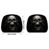 Comfortable Car Headrest Cover Halloween Skull Print Universal Automotive Accessories Removable Headrest Protector Cover