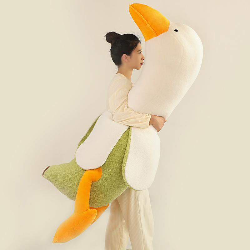 50/80/115CM Creative Banana Duck Plush Pillow Soft Down Cotton Cartoon Sleeping Pillow Home Sofa Bed Decoration Girl Gifts