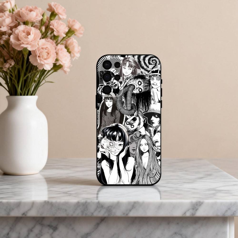 Movie H-Horror T-Tomie-E Phone Case For Samsung S25,24,23,22,30,21,10,9,Ultra,Plus,Lite,FE,4,5 G Soft Black Case