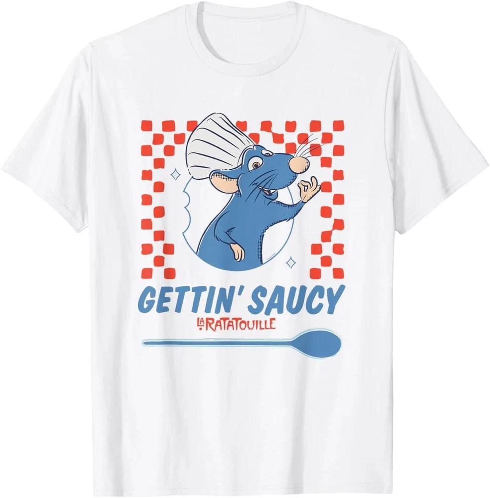 Pixars Ratatouille Remy Gettin Saucy Restaurant TShirt S