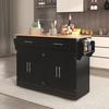 Kitchen Sideboard Serving Trolley with Folding Table Top 120x46(70)x91cm White Castors Cabinet And Interchangeable Wooden Legs Ideal for