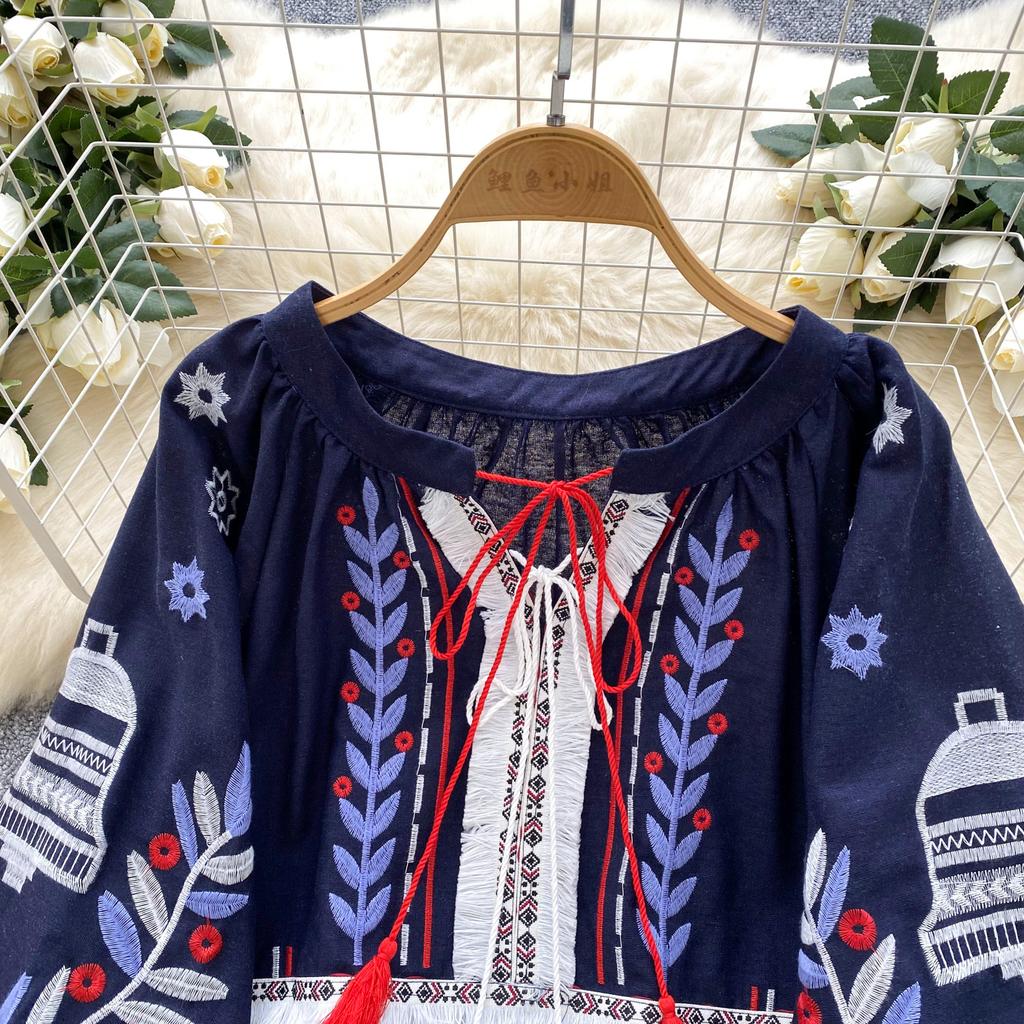 Vyšívané Vystřihované Základní Tričko Dámské s O-výstřihem Tričko Dámské Letní Slim Topy