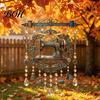 Gift for Tailors And Patchwork Lovers Vintage Sewing Machine Crystal Wind Chime, Acrylic Outdoor Hanging Suncatcher, Indoor Ornament Colorful Pendants