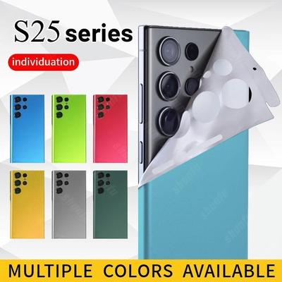 Samsung Galaxy S26 S25 S24 Ultra S24 Plus S24+ Eisoberfläche Bunte Folienfolie Skin Handy Rückbildschirmschutz Aufkleber