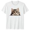 Cute Peeking Kitten Cat Lover TShirt Pet Owner Gift For Him And Her