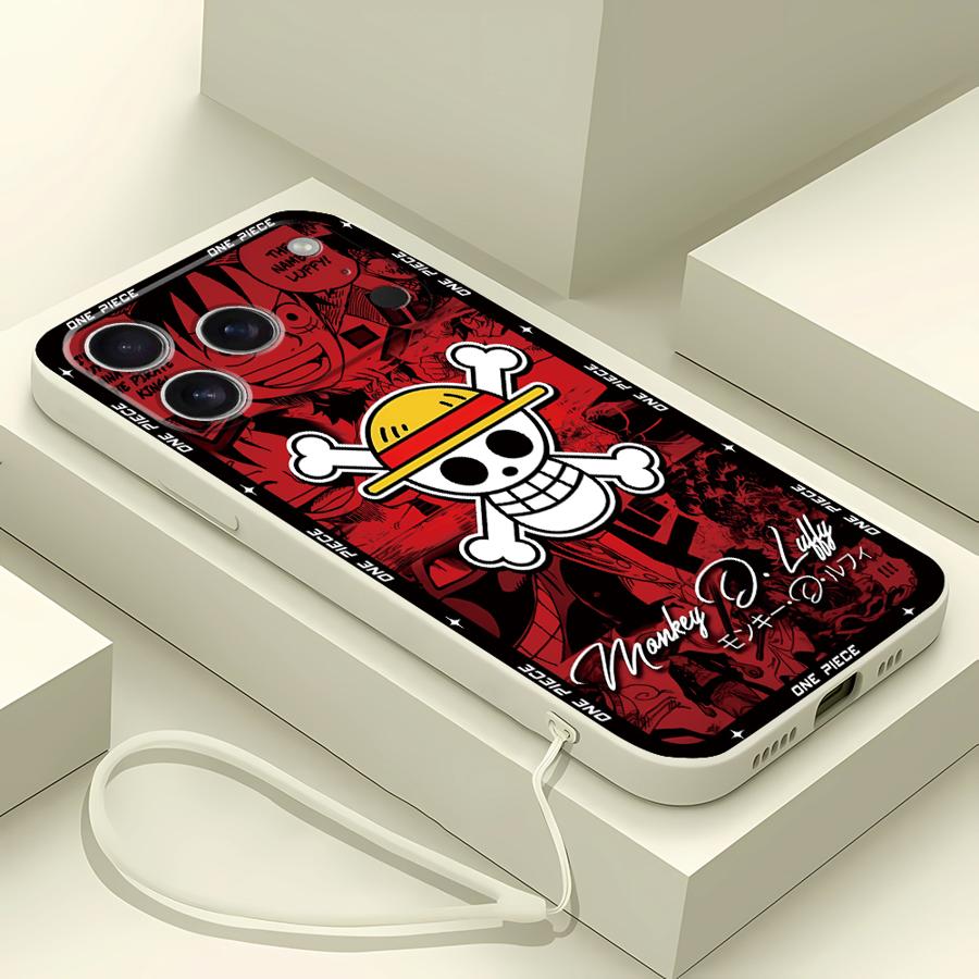 One Piece Red Green Cool Phone Cover Case for Apple iPhone 17 Pro Max 15 Air 13 Mini 7 8 11 XS XR 12 Plus 16
