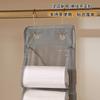 Multi-Compartment Hanging Organizer Dorm Bathroom Closet Waterproof Nonwoven Storage Bag With 16/24 Grids Gray Or Black