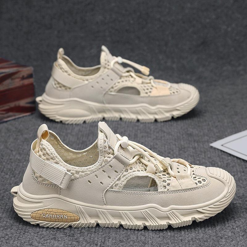 

Baotou men s shoes summer big net hollow sports and leisure shoes men s 2024 new breathable trendy shoes students and teenagers 44
