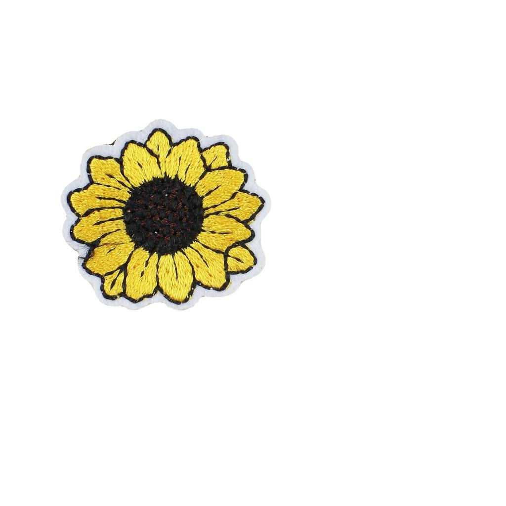 Cartoon Little Bee Embroidery Cloth Sticker Bee Big Family Embroidery Label Bag Sunflower Ironing Flower Embroidery Chapter