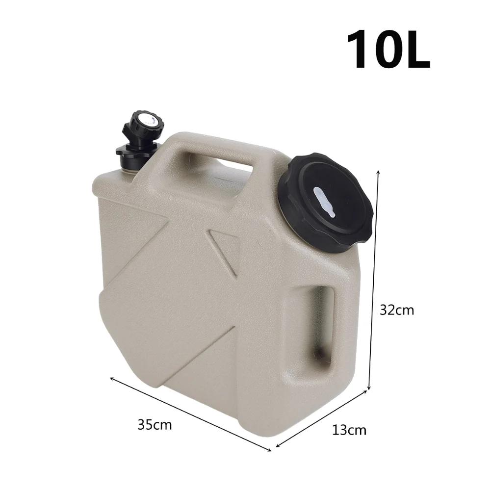 10L Water Tank Large Capacity Portable Camping Bucket Water Storage with Detachable Faucet No Leakage Travel Camping Supplies