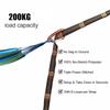Correias De Poliéster Reforçado Para Acampamento AO Ar Livre Black Hammock Straps 5 Ring Alta Carga-rolamento Farpado 2pcs