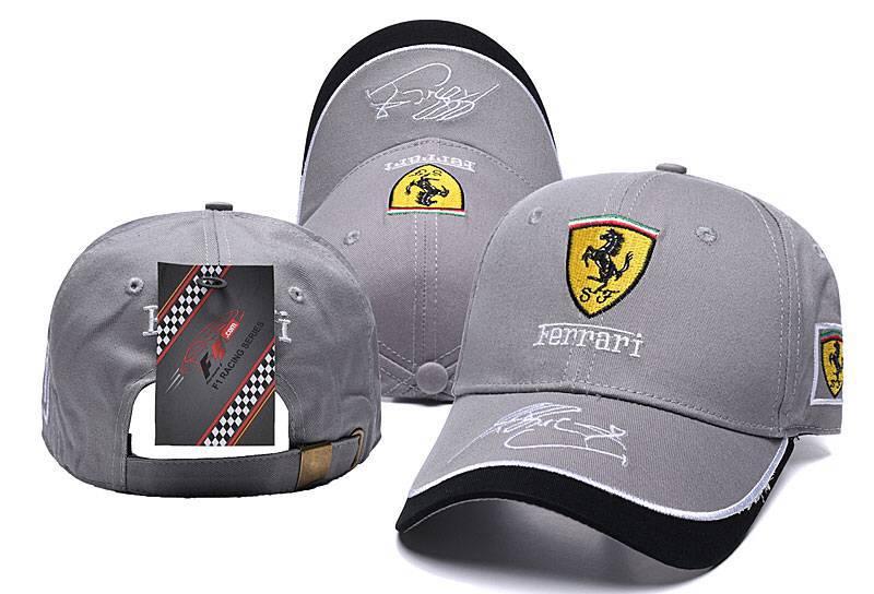 For Ferrari 488 812 296 F8 R Baseball Cap Embroidered Signature Men's Women's Cap Adjustable Baseball Outdoor Summer Sports Hat