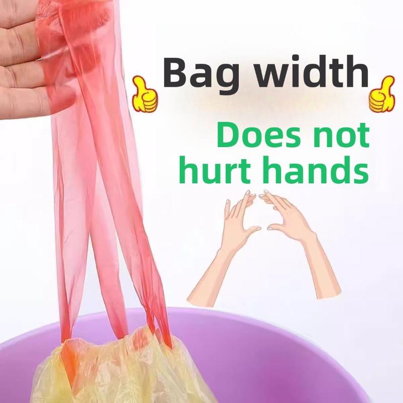 75-piece Drawstring Garbage Bags, Sealed Garbage Bags, Household Hand-held Black Thickened Large Kitchen Plastic Bags