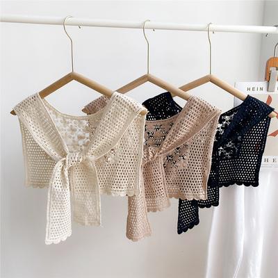 New Shoulder Scarf Shawl Women'S Fake Collar Shoulder Protection Scarf Air-Conditioned Room Camisole Decoration Paired With Neck Protection Knot