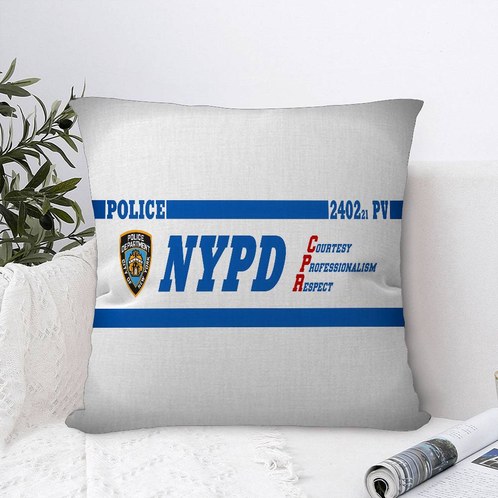 

N-Департамент полиции Нью-Йорка NYPD Узор Наволочка Подушка Чехол Наволочка Гостиная Диван Домашний Декор На Заказ 12x12Inch
