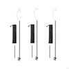 Camping Light Stand Hook Foldable with Ground Nail Stainless Steel Lantern for