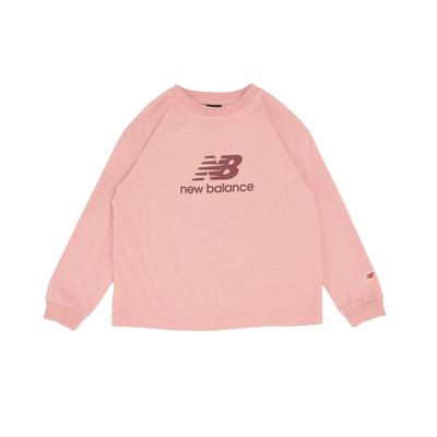 New Balance Long Sleeve ABT35160 POO 150 Kids' T-Shirt (Pink Moon)
