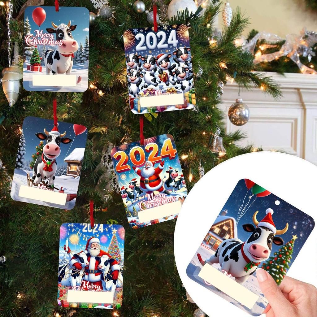 Weihnachts-Geldbörsen-Ornament-Set mit 8 Geldbörsen-Anhängern, Geschenkkarten-Geldbörse, Geschenkanhänger für die Feiertage, Weihnachtsdekorationen und Kartenkombinationen