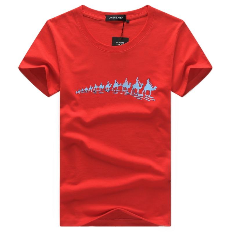 Men's Casual Fashion T-shirt Cotton Men's Short Sleeved T-shirt