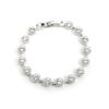 Bracelet - LUXENTER - Heta - Finition argentée - 20cm - Oxyde de zirconium