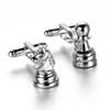 Vintage Silver Chess 's Shirt Cufflinks Cuff Links Jewelry Gifts